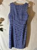 Picture of Beautiful Mario Serrani Italy Blue and White sleeveless geometric sheath dress