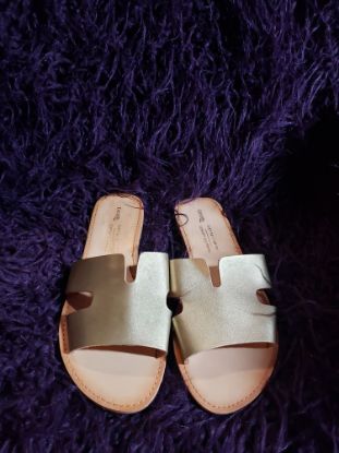 Picture of Gold Colored George Everyday Comfort Slippers – Stylish and Cozy!