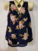 Picture of Chic Blue Flowery Suzy Shier Blouse - Size M, Perfect for Any Occasion!