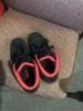 Picture of Converse All Star Red and Black Sneakers - Size 8, Classic Style!