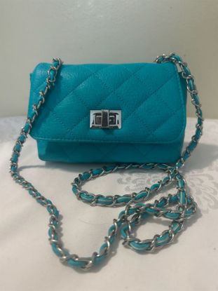 Picture of Authentic Steve Madden Blue Crossbody Purse/Handbag - Like New