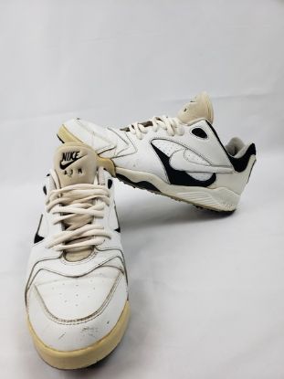 Picture of Nike Air Leather Golf Cleats Vintage 90s White Black Mens Size 9.5-10