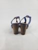 Picture of Coach Lexey Sandals – Size 7 – Cobalt Blue Snake Embossed Leather Heels