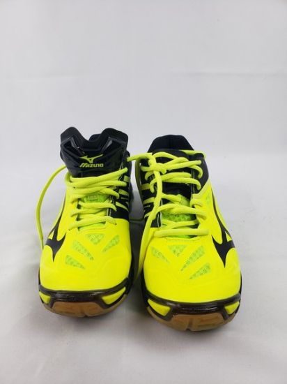 Picture of Mizuno Wave Lightning Sneakers | Lemon Green & Black | Size 8