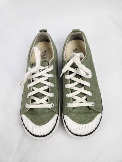 Picture of Green Keen Sneakers, Size 8.5, 100% Vulcanized Rubber Sole - Made in Thailand